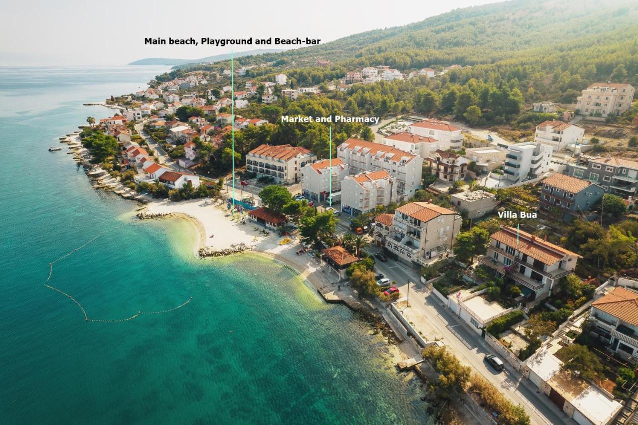 Villa Bua - Beautiful Seafront Apartments Trogir Exterior photo